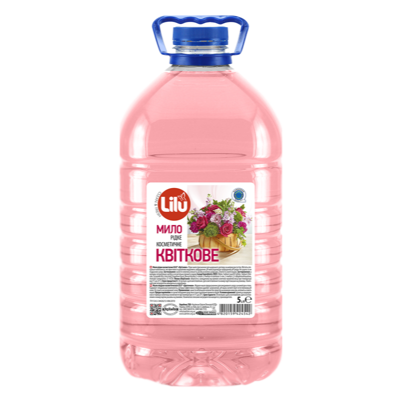 Мило рідке косметичне LILU® "Квіткове", пл. пет 5 л.